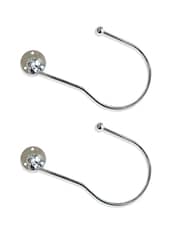 Laura Ashley Silver Set of Two Ball End Swing Holdbacks - Image 3 of 3