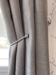Laura Ashley Matt Nickel Set of Two Swing Curtain Holdbacks - Image 1 of 3