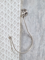 Laura Ashley Matt Nickel Set of Two Swing Curtain Holdbacks - Image 3 of 3
