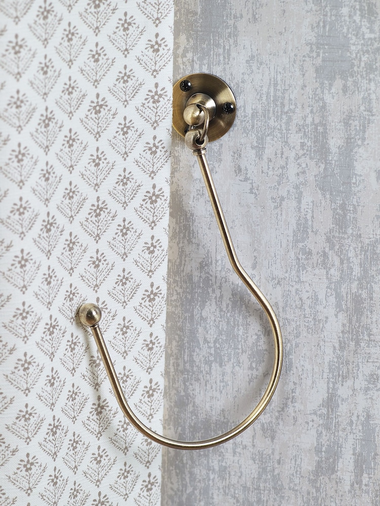 Laura Ashley Gold Set of Two Ball End Swing Holdbacks - Image 2 of 3