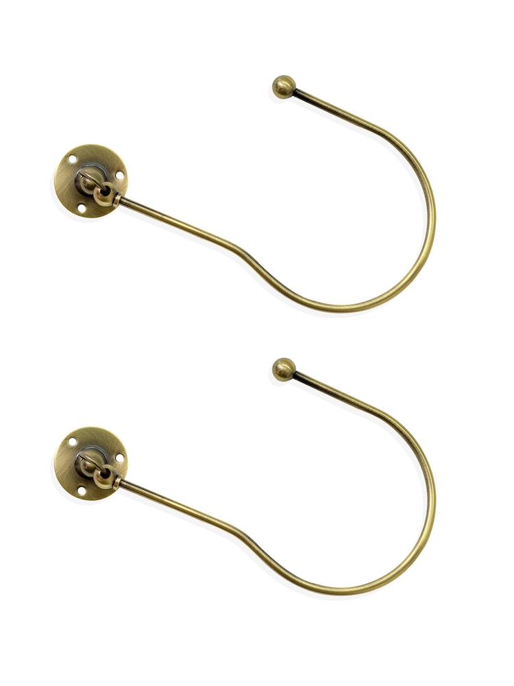 Juego de dos abrazaderas con bolas en los extremos de Laura Ashley - Imagen 3 de 3 Juego de dos abrazaderas con bolas en los extremos de Laura Ashley - Imagen 3 de 3