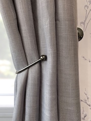 Laura Ashley Black Nickel Set of Two Curtain Holdbacks - Image 1 of 3