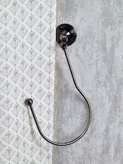 Laura Ashley Black Nickel Set of Two Curtain Holdbacks - Image 3 of 3