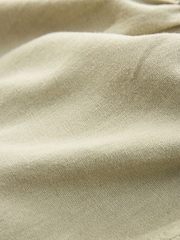 Washed Khaki Green Mini Wrap Summer Dress - Image 8 of 8