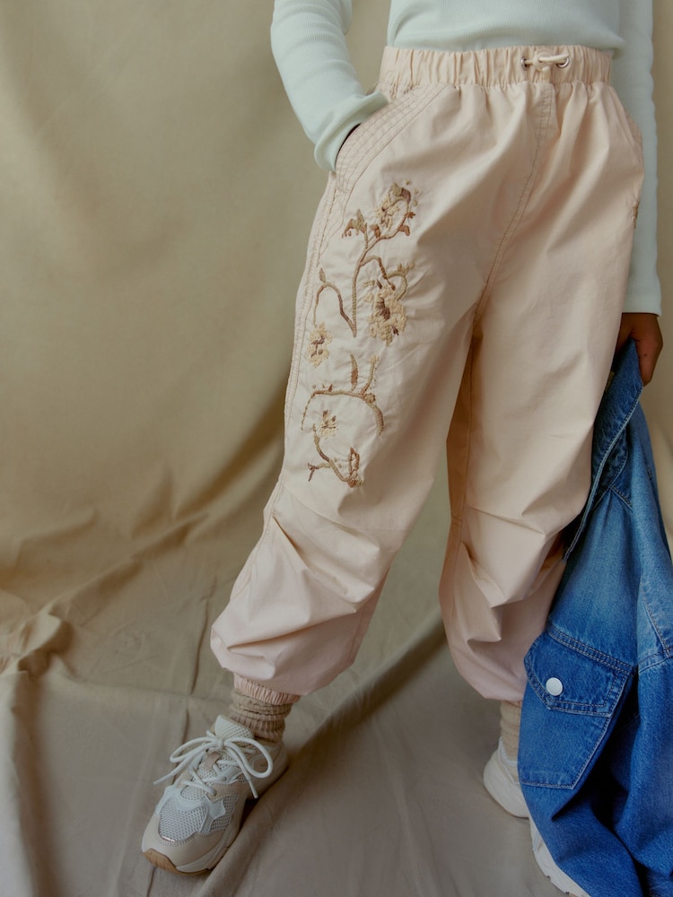 Stone Embroidered Parachute Cargo Cuffed Trousers (3-16yrs) - Image 2 of 7