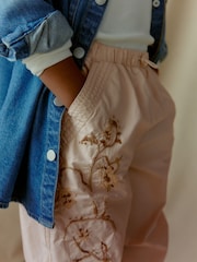 Stone Embroidered Parachute Cargo Cuffed Trousers (3-16yrs) - Image 4 of 7