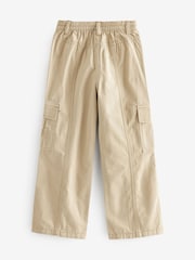 Stone Natural Wide Leg Cargo Trousers (3-16yrs) - Image 5 of 6