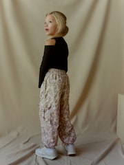 Animal Print Jersey Lined Parachute Cargo Trousers (3-16yrs) - Image 2 of 6