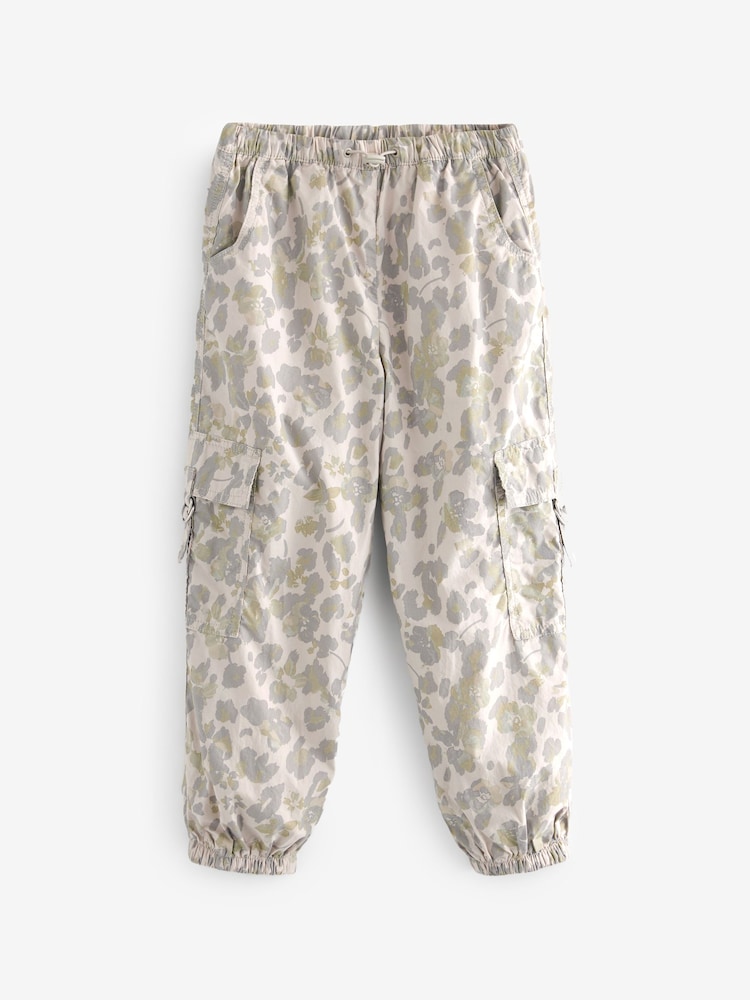 Animal Print Jersey Lined Parachute Cargo Trousers (3-16yrs) - Image 4 of 6