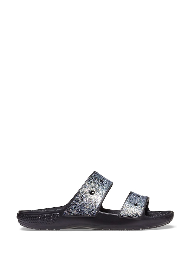 Noir - Sandales Crocs Classic Glitter - Image 1 de 7