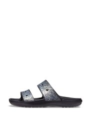 Noir - Sandales Crocs Classic Glitter - Image 2 de 7