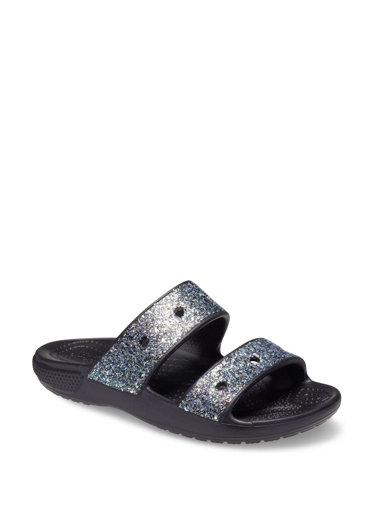 Noir - Sandales Crocs Classic Glitter - Image 3 of 7