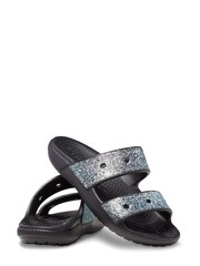 Noir - Sandales Crocs Classic Glitter - Image 6 de 7