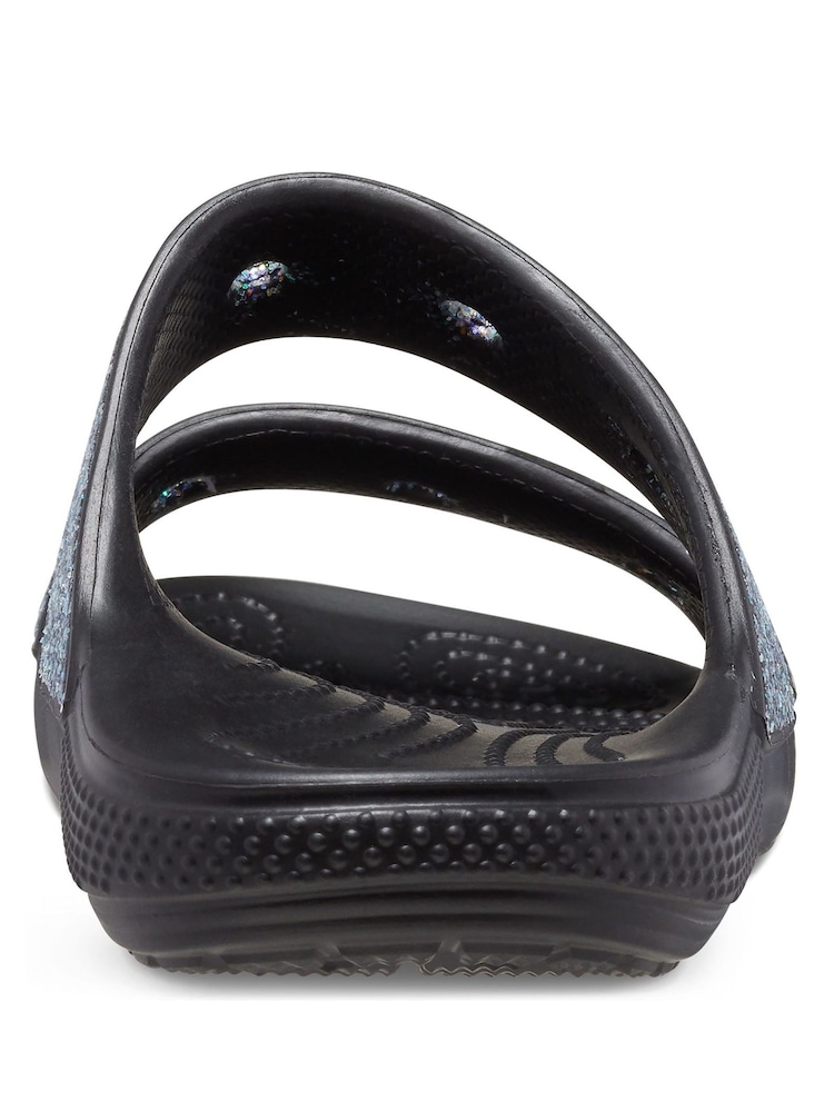 Noir - Sandales Crocs Classic Glitter - Image 7 de 7