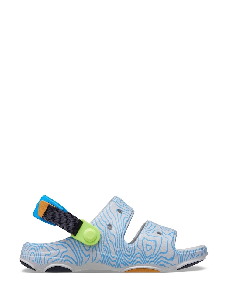Crocs Blue Adults All Terrain Two Strap Sandals - Image 1 of 5