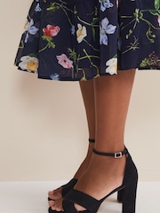 Phase Eight Blue Suede Platform Heels - Image 1 of 7