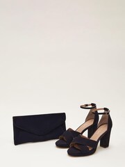 Phase Eight Blue Suede Platform Heels - Image 5 of 7