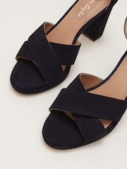 Phase Eight Blue Suede Platform Heels - Image 6 of 7