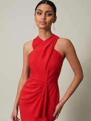 Phase Eight Red Pamela Ruffled Maxi Dress - Image 5 of 7