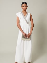 Phase Eight White Beaded Alexis Jumpsuit - Image 1 of 5