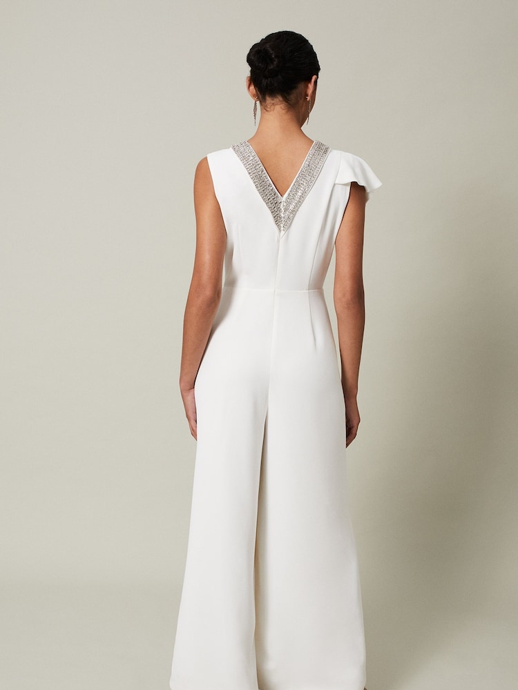Phase Eight White Beaded Alexis Jumpsuit - Image 2 of 5