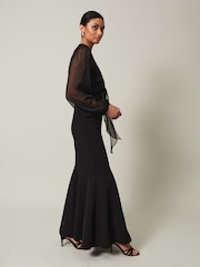 Phase Eight Black Freesia Maxi Dress - Image 4 of 7