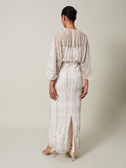 Phase Eight Cream Melanie Embellished Maxi Dress - Image 2 of 6