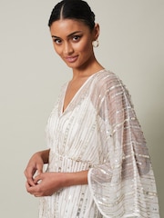 Phase Eight Cream Melanie Embellished Maxi Dress - Image 4 of 6
