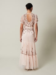 Phase Eight Pink Hilary Embellished Maxi Dress - Image 2 of 7