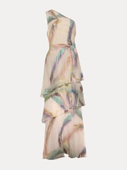 Phase Eight Cream Sonia One Shoulder Silk Maxi Dress - Image 6 of 6