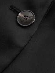Reiss Black Lily Satin Single Breasted Blazer - Image 7 of 8