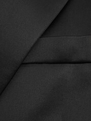 Reiss Black Lily Satin Single Breasted Blazer - Image 8 of 8