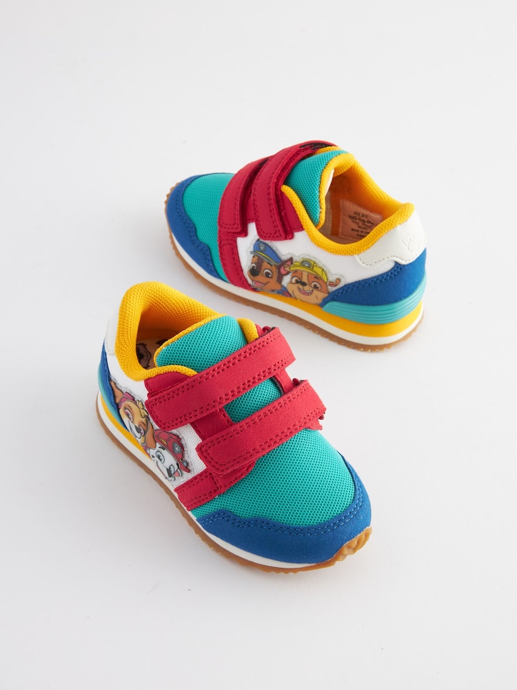 Paw Patrol Blue Colourblock Wide Fit (G) Double Strap Trainers - Image 2 of 6