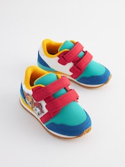 Paw Patrol Blue Colourblock Wide Fit (G) Double Strap Trainers - Image 3 of 6