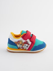 Paw Patrol Blue Colourblock Standard Fit (F) Double Strap Trainers - Image 2 of 8