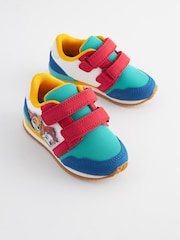 Paw Patrol Blue Colourblock Standard Fit (F) Double Strap Trainers - Image 3 of 8