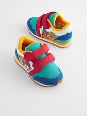 Paw Patrol Blue Colourblock Standard Fit (F) Double Strap Trainers - Image 4 of 8