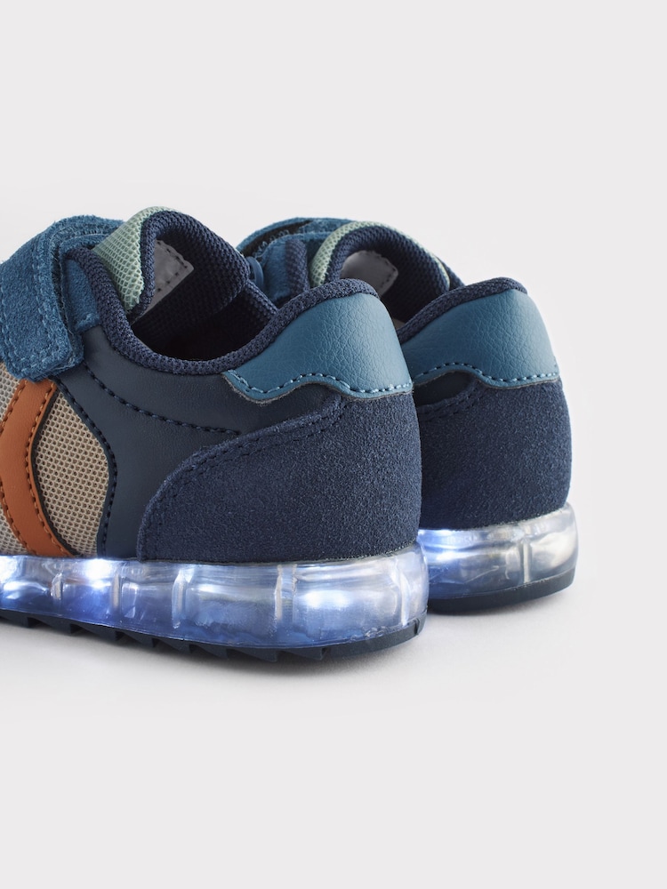 Mineral Blue Light Up Easy Fastening Trainers - Image 6 of 6 Mineral Blue Light Up Easy Fastening Trainers - Image 6 of 6