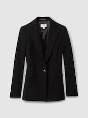 Reiss Black Gabi Tailored Single Breasted Suit Blazer - Image 2 of 7