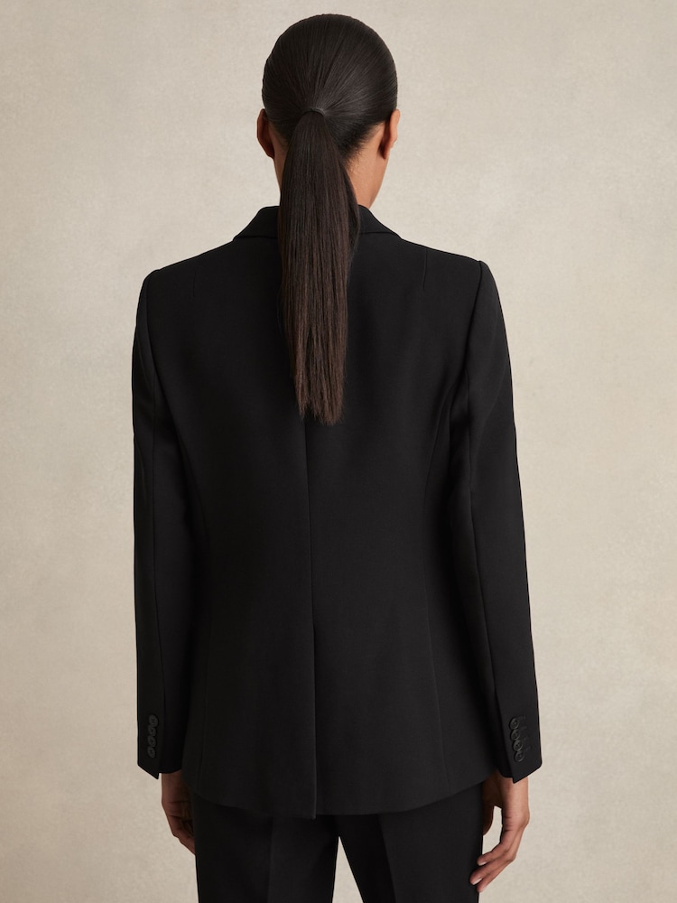 Noir - Blazer de costume droit ajusté Reiss Gabie - Image 5 of 7