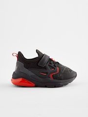 Black Spiderman Black Touch Fastening Trainers - Image 2 of 5