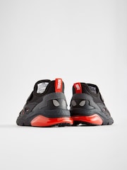 Black Spiderman Black Touch Fastening Trainers - Image 3 of 5