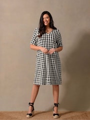 Live Unlimited Mono Crochet Black Short Dress - Image 1 of 6