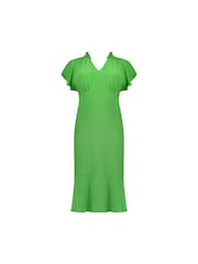 Live Unlimited Curve Green Flutter Sleeve Dress - Image 7 of 7