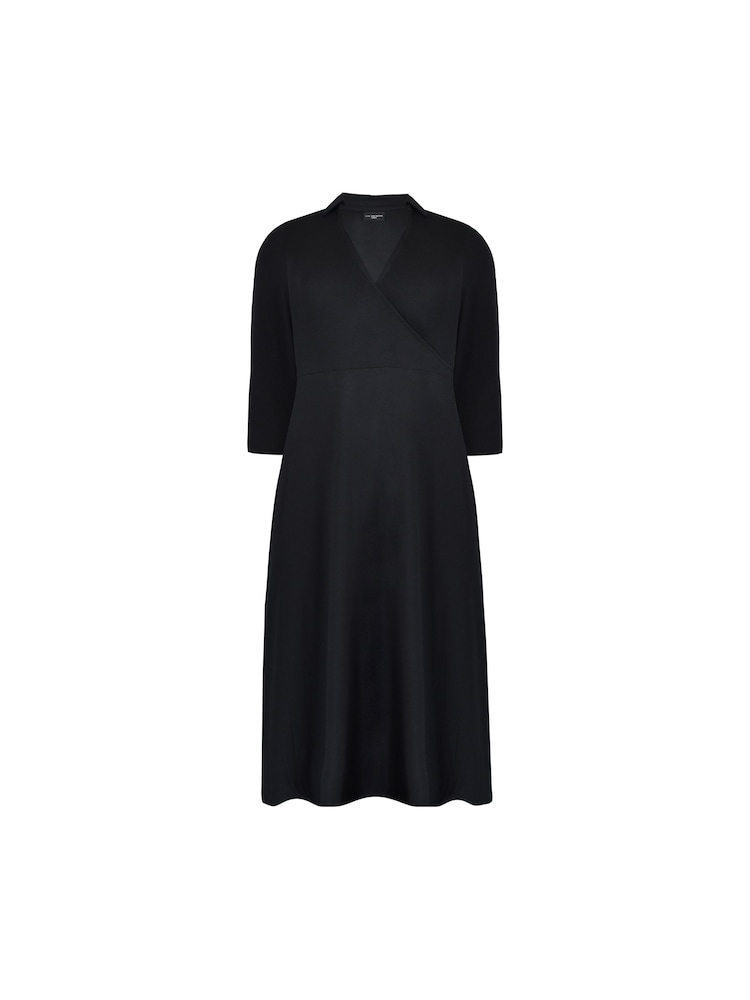 Live Unlimited – Wickelkleid aus Jersey mit Kragen, Curve - Bild 6 von 6 Live Unlimited – Wickelkleid aus Jersey mit Kragen, Curve - Bild 6 von 6