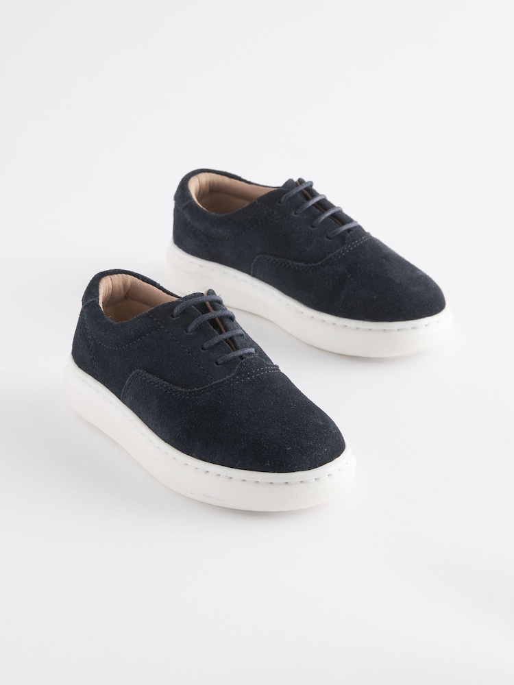 Marineblau - Elegante Lederschuhe mit Schnürung - Bild 2 von 6 Marineblau - Elegante Lederschuhe mit Schnürung - Bild 2 von 6