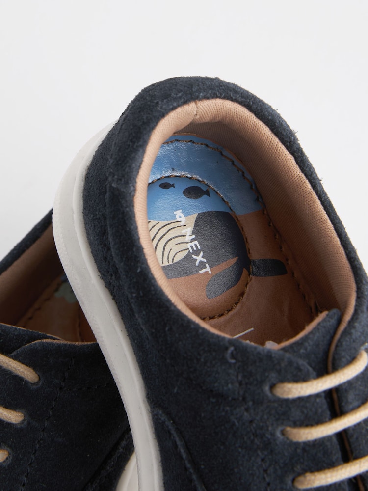 Marineblau - Elegante Lederschuhe mit Schnürung - Bild 6 von 6 Marineblau - Elegante Lederschuhe mit Schnürung - Bild 6 von 6