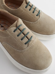 Neutral Stone Smart Leather Lace-Up Shoes - Image 4 of 6