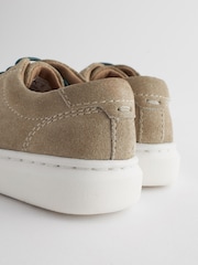 Neutral Stone Smart Leather Lace-Up Shoes - Image 6 of 6