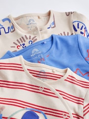 Red Character Baby 100% Cotton Sleepsuits 3 Pack (0mths-2yrs) - Image 2 of 10
